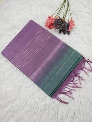 Purple and green Bagalpoor silk saree – silk sarees UAE