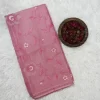 Soft pink Kotta saree with applique work – sarees online UAE
