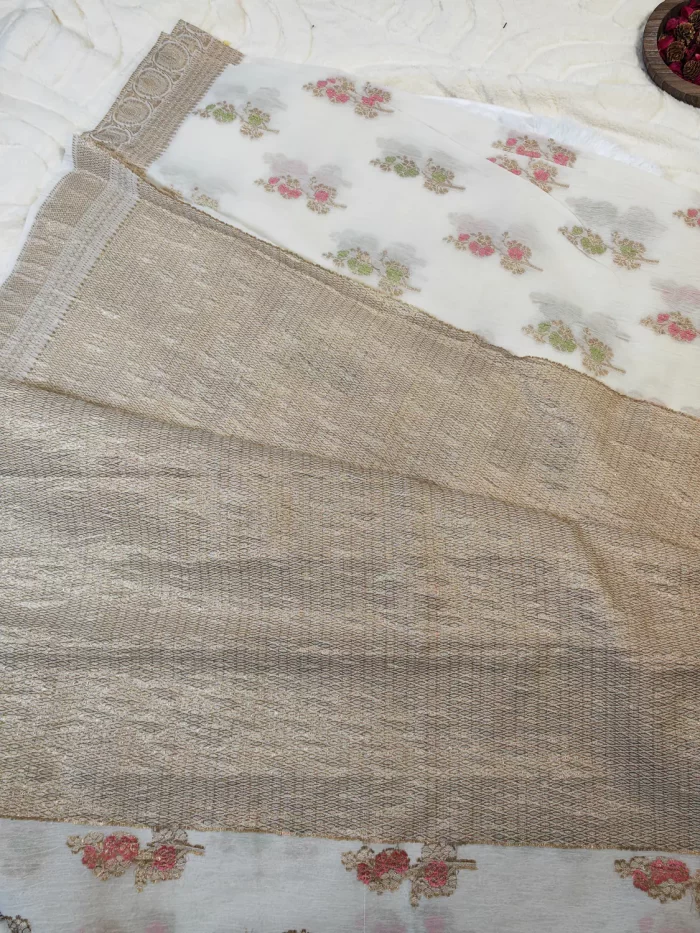 Crushed Banarasi Green (8)_lr Crushed Banarasi Green - Sarees on Sale