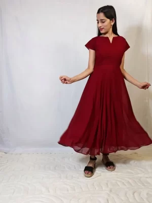 Cherry Red Maxi Dress