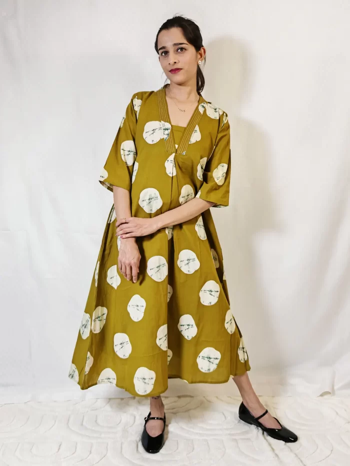Dark green kurti – kurtis UAE