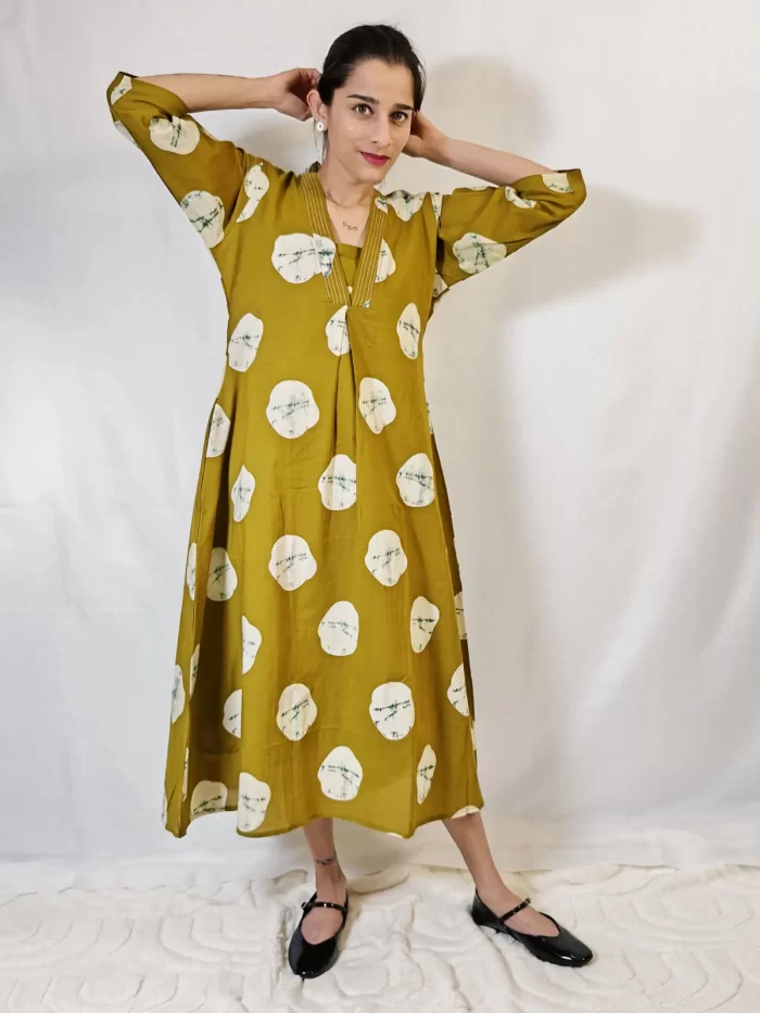 Green kurti dark tone – ladies wear online UAE