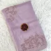 Lilac cutwork saree in satin silk organza – ladies sarees UAE