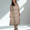 Smart Collar Neckline Mocha Muse collared co-ord shown in a relaxed standing pose