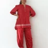 Crimson Co-ordset Crimson office wear ethnic co-ord set for women