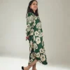 Green Ethnic Midi Kurti