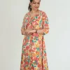 Petal Overdress (2) Women’s ethnic kurti dress with all-over floral design