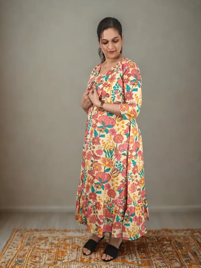 Petal Overdress (4) Ethnic floral kurti dress suitable for daily wear