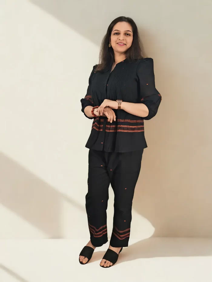 Ethnic Office wear pintuck co-ord set