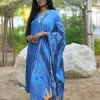 Royal Blue 3 Piece Suit Set with Dupatta