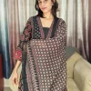 Traditional black kurta set with Ajrakh-inspired print