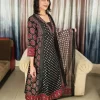 Stylish Ajrakh print kurta set with coordinated trousers