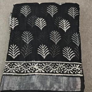 Lightweight black ethnic saree