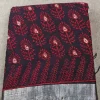 Block Print Linen Cotton Saree
