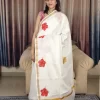 Chembarathi Hand Painted Saree (1) Chembarathi Hand-Painted Saree in a full-length front view