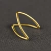DOUBLE CHEVRON V-RING Double Chevron V-Ring with two slim open V shapes