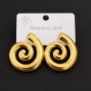 Bold Spiral Statement Earrings