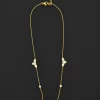 Crystal Leaf Cluster Necklace